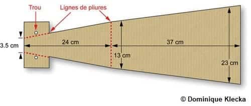 Schéma d'un cuiseur en carton