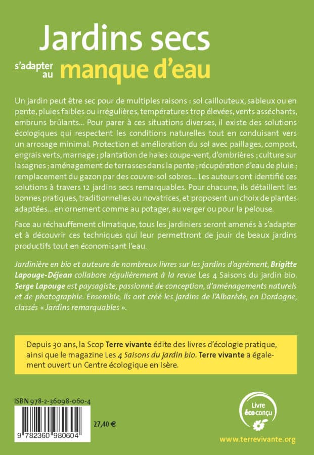Jardins secs, s'adapter au manque d'eau 1