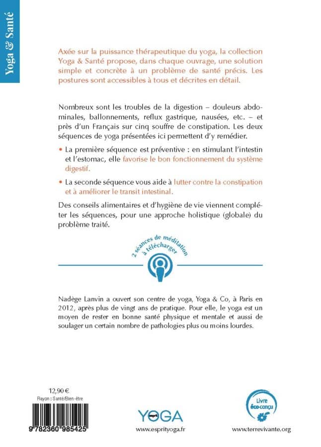 Je retrouve une bonne digestion avec le yoga 1