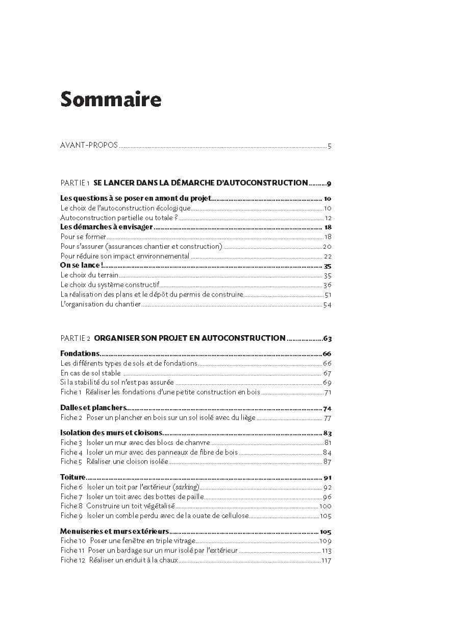 L’autoconstruction écologique 2