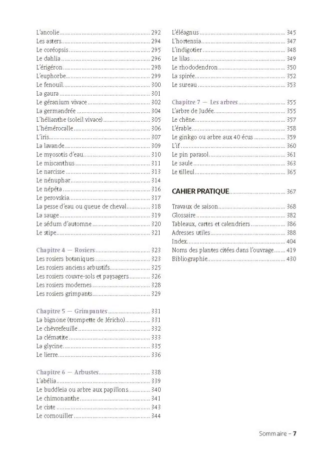 Le guide du jardin bio - sommaire 3
