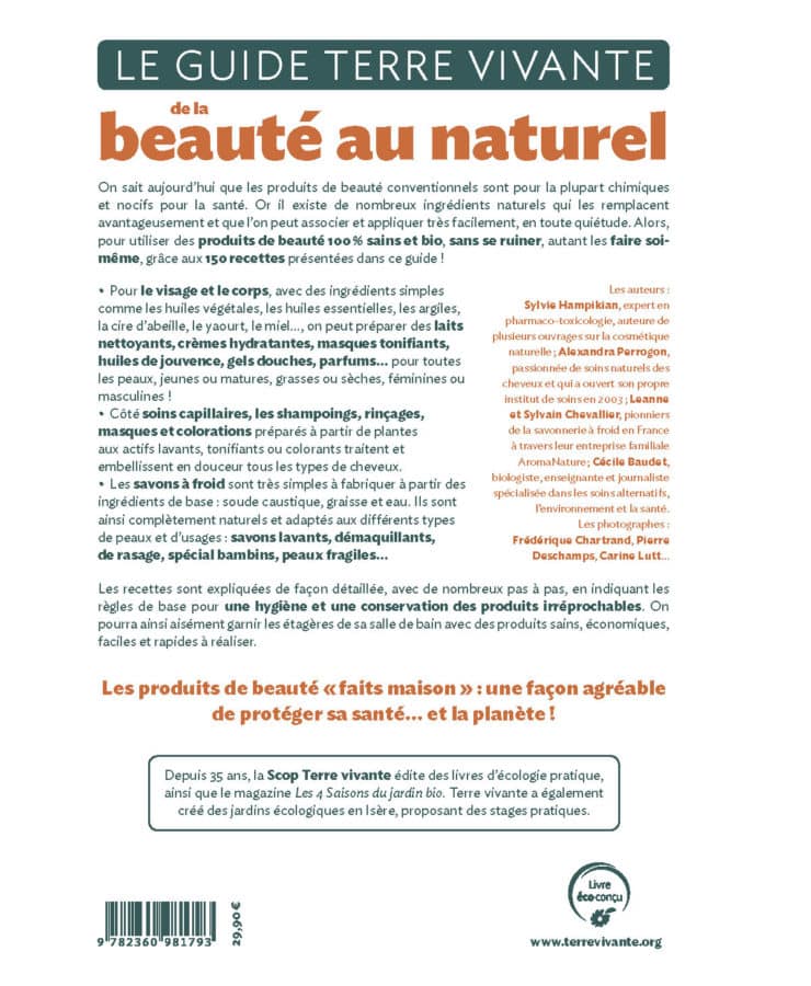 Le guide Terre vivante de la beauté au naturel 1