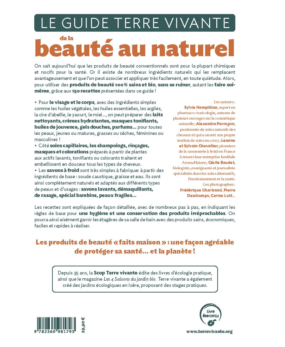 Le guide Terre vivante de la beauté au naturel 1