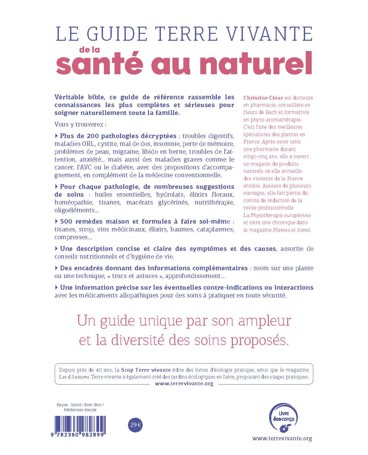 Le guide Terre vivante de la santé au naturel 1