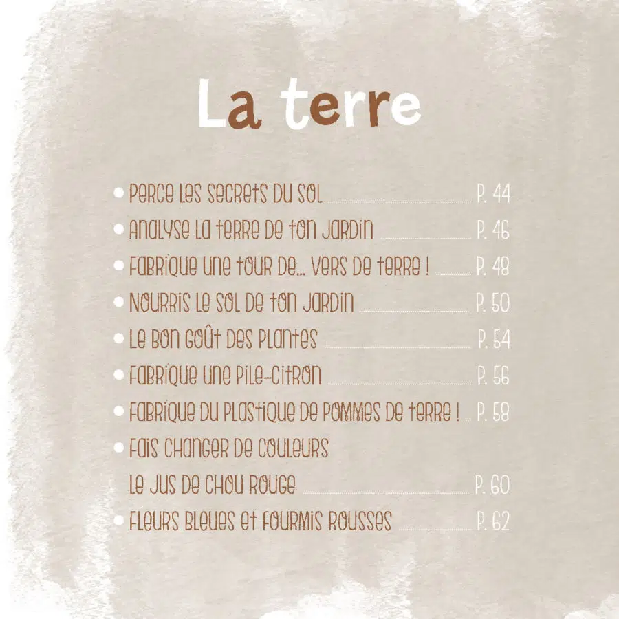 Les aventuriers au jardin explorent les sciences 5