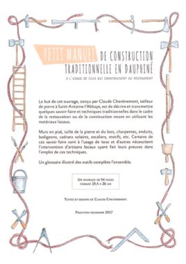 Petit manuel de construction traditionnelle en Dauphiné - Edition GLENAT 1