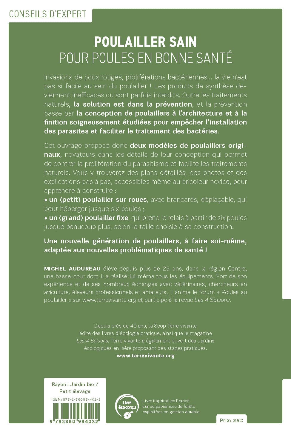 Poulailler sain pour poules en bonne santé