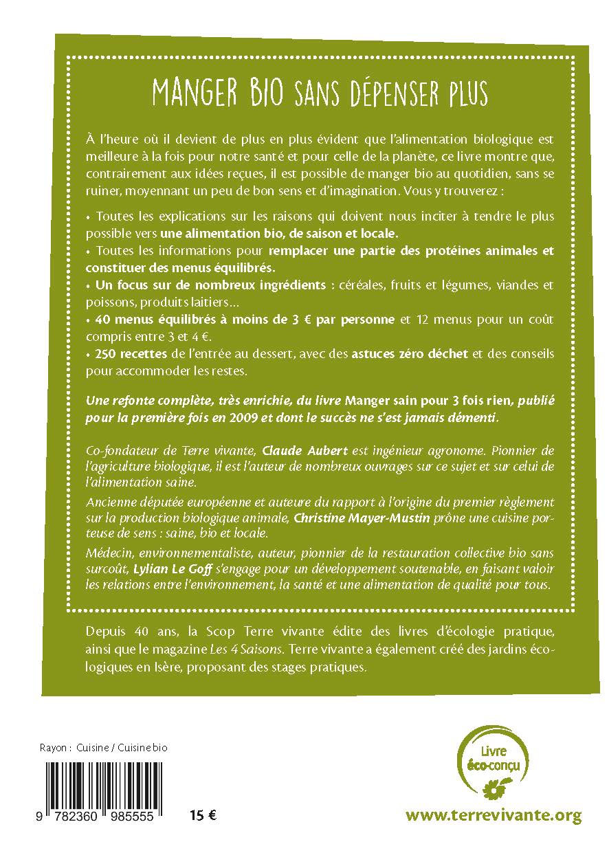 Manger bio sans dépenser plus 1