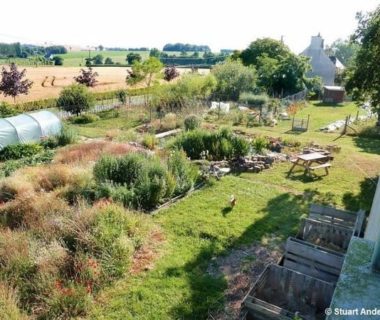 Vue sur le potager