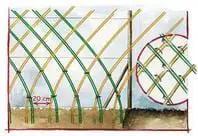 Dessin d'une haie qu'on tresse de bas en haut