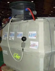 Cuve de 4500 litres pour récupérer l'eau de pluie