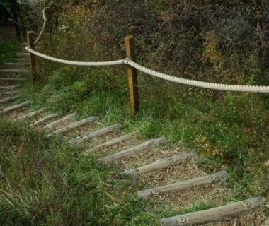 Comment construire un escalier de jardin en rondins de bois ? 4