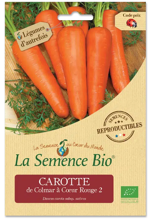 Graines Carotte de Colmar à Cœur Rouge Bio – La semence bio