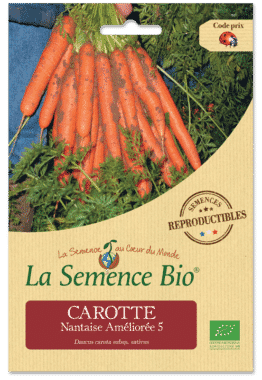 Graines Carotte Nantaise Améliorée 5 Bio - La semence bio