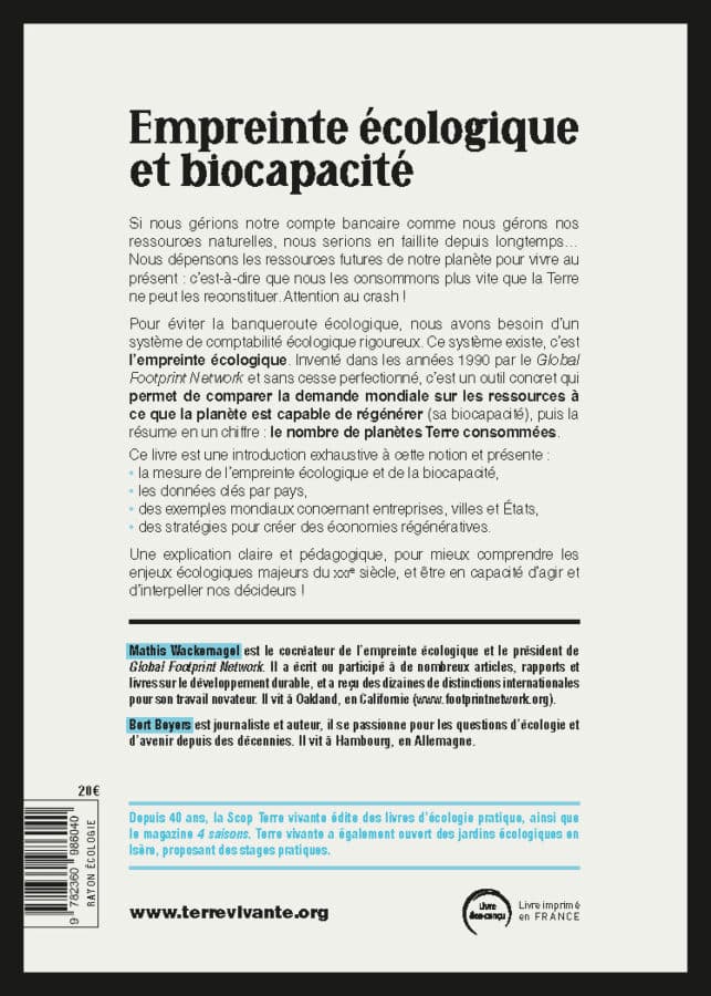 Empreinte écologique et biocapacité 1