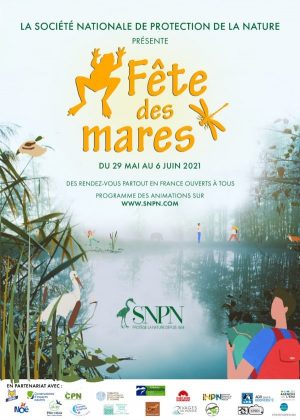 Affiche Fête des mares 2021, SNPN