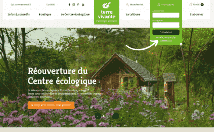 Recréer son compte en ligne Terre vivante 2