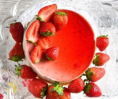 Bavarois aux fraises