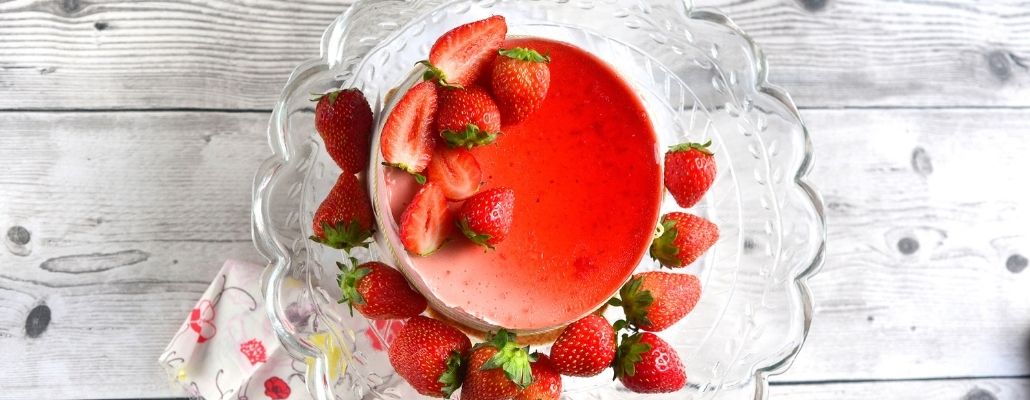 Bavarois aux fraises