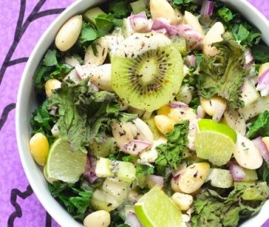 Salade de chou kale aux amandes