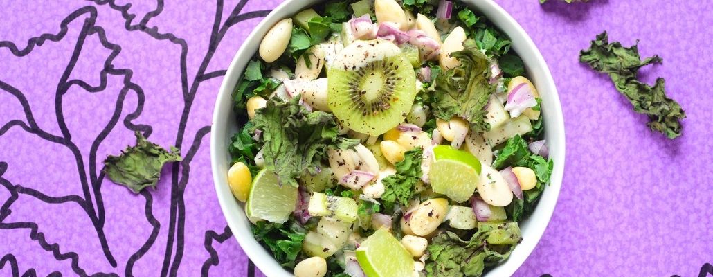 Salade de chou kale aux amandes