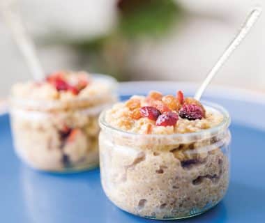 Porridge de quinoa aux fruits secs sans gluten 1