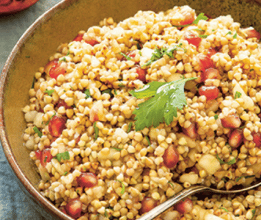 Recette de taboulé de sarrasin, grenade et poire