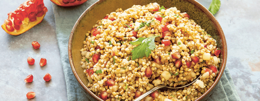 Recette de taboulé de sarrasin, grenade et poire