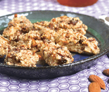 Rochers aux amandes sans sucre ajouté