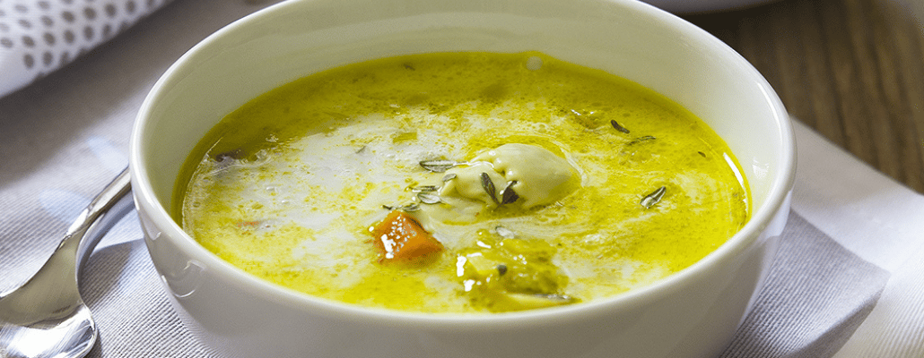 Une soupe aux ravioles avec ou sans gluten