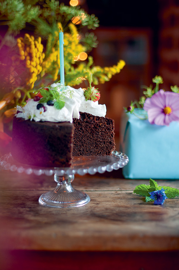 Le premier gâteau d’anniversaire au chocolat de mon bébé !