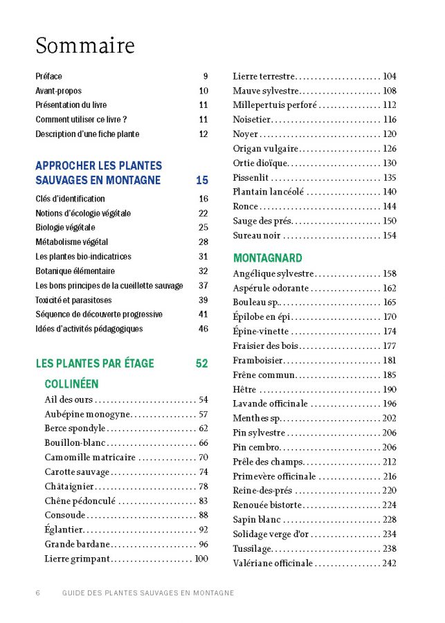 Guide des plantes sauvages en montagne 2