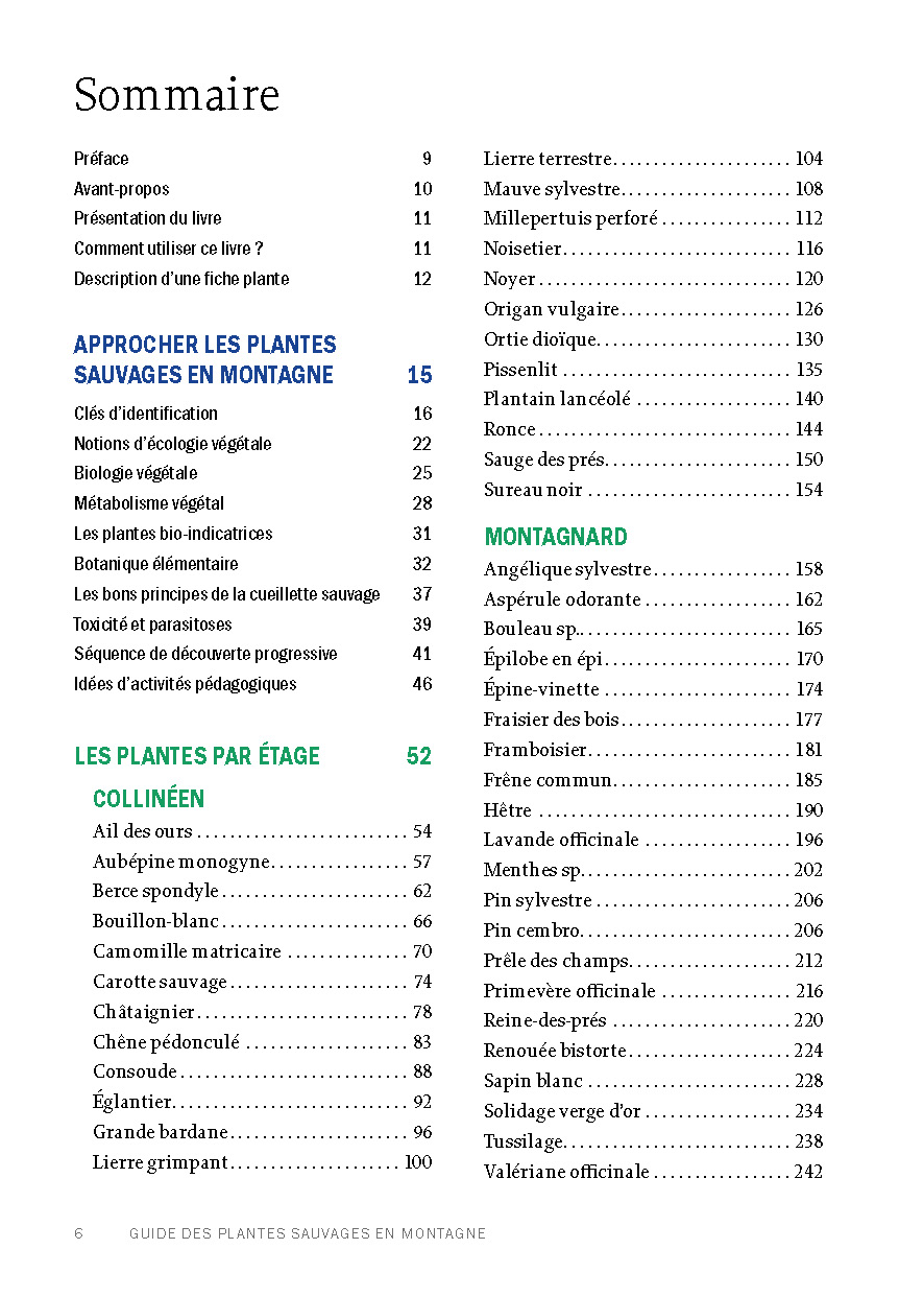 Guide des plantes sauvages en montagne 2