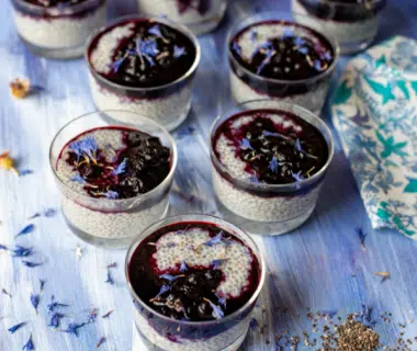 Pudding de chia aux myrtilles 1