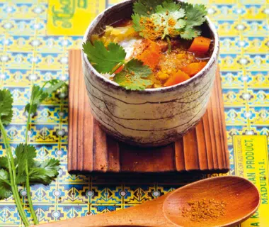 Soupe de lentilles corail au curry 1