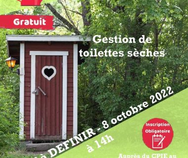 Atelier pratique : Gestion de toilettes sèches, le 8 octobre 2022 | Creuse (23)