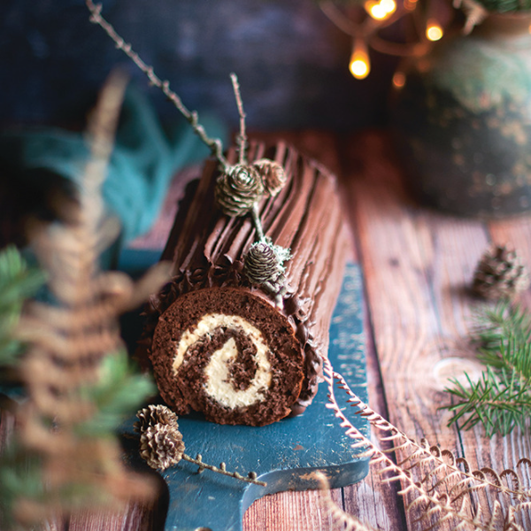 Recette gâteau de Noël forêt enneigée - Marie Claire