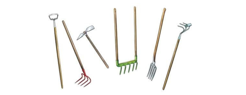 Kit de 7 outils pour les potagers à terre lourde argileuse - Forges et  Jardins