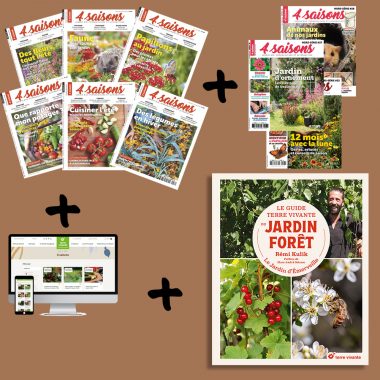 Offre : Abonnement esprit 4 saisons + Le Guide Terre vivante du jardin forêt