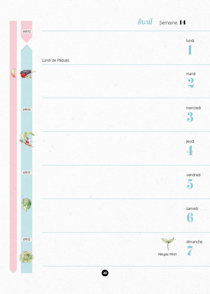 L'agenda 2024 du jardinier bio - Terre Vivante