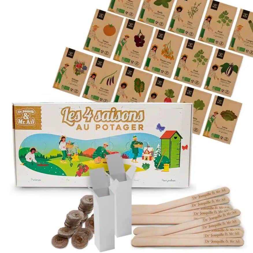 coffret 4 saisons au potager